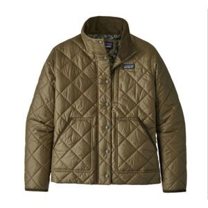 NEW NWOT Patagonia Pasture Green Brown Corduroy Collar Nano Puff Jacket Coat XS
